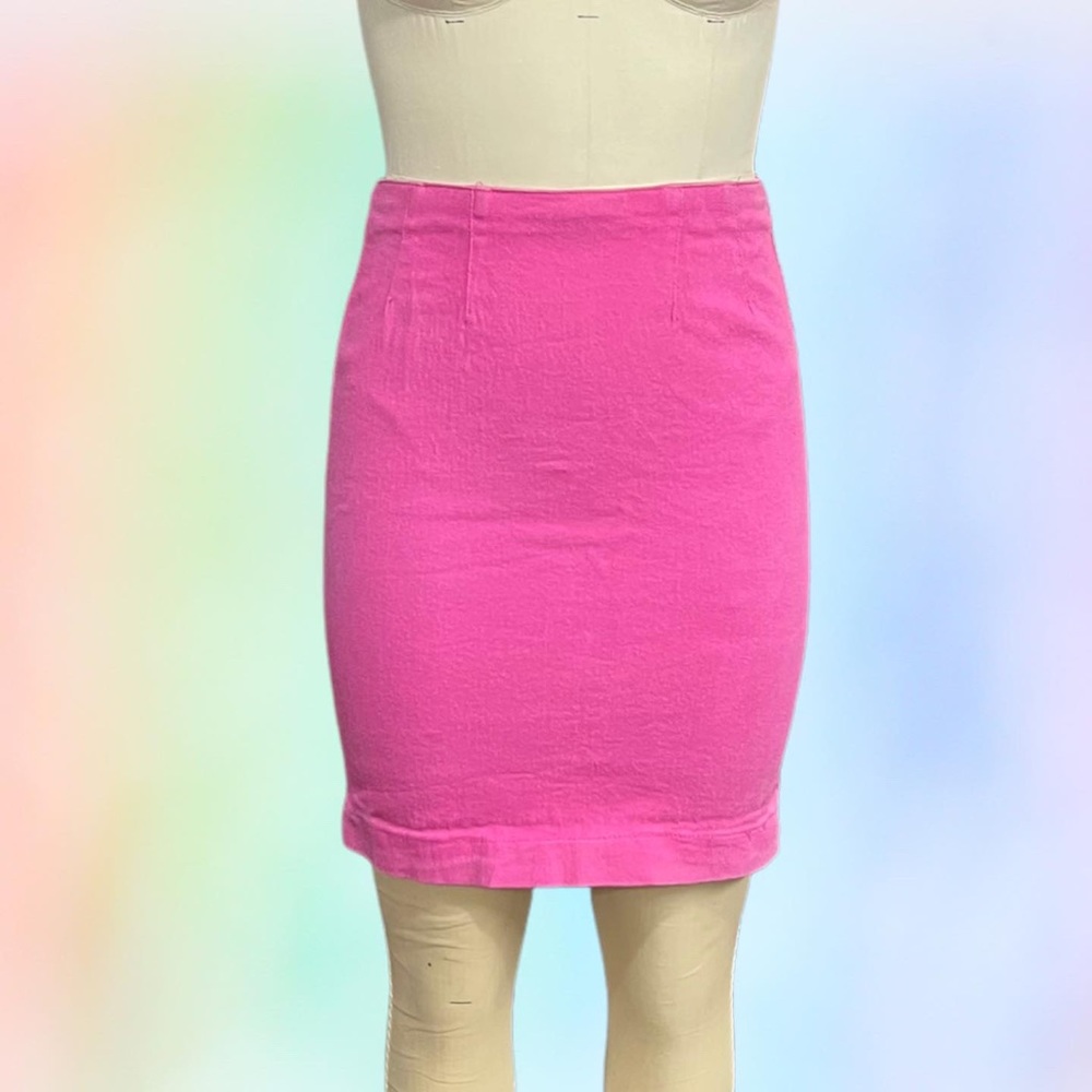 Vintage 90s JOU JOU hot pink colored skirt size 4